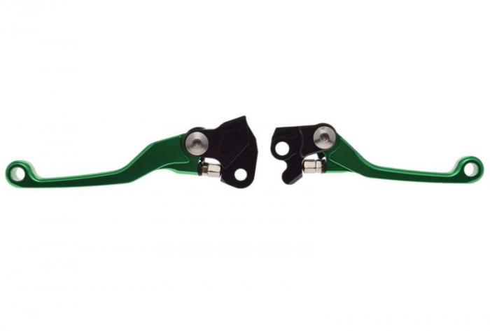 Set 2 manete frana si ambreiaj reglabile Kawasaki KX125 00-05 KX250 00-04 KX65 00-19 KX85 01-19