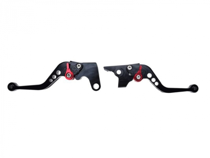 Set 2 manete frana si ambreiaj reglabile Yamaha FZ6 04-10 FZ8 11-15 MT07 14-16 MT09 14-16