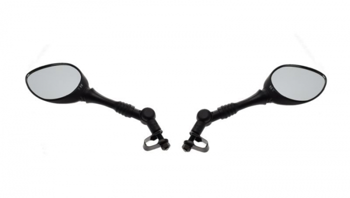 Set 2 oglinzi moto atv, 112x80mm, filet M10 x 1.25, culoare negru, WMX – ofertă, preț și specificații