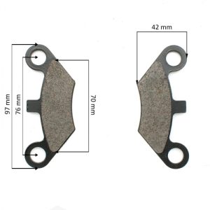 Set 2 placute frana fata atv 200cc