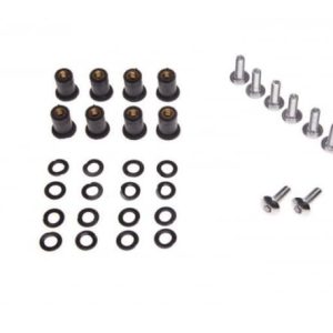 Set 8 suruburi prindere parbriz moto filet M5 x 0.8