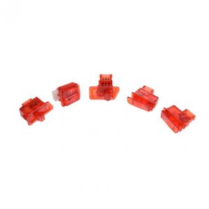 Set butoane comenzi transparente rosii