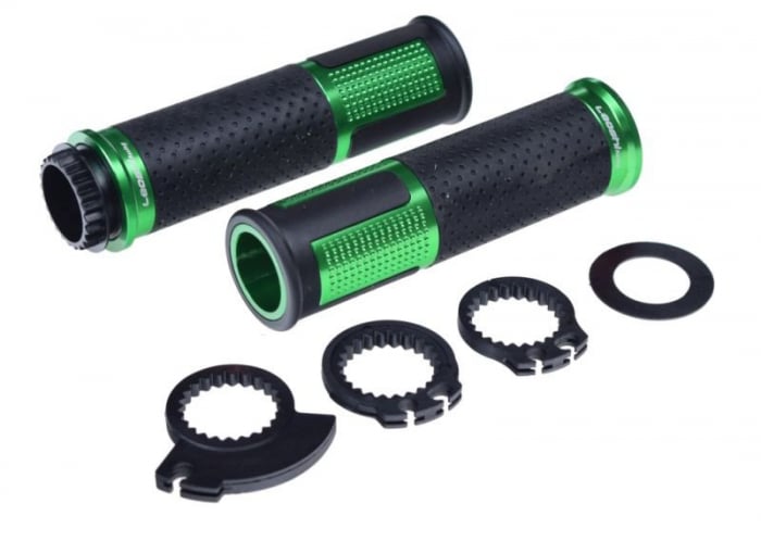Set mansoane moto cauciuc metal 654