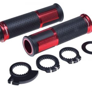 Set mansoane moto metal cauciuc, model 654, culoare negru rosu, WMX – ofertă, preț și specificații