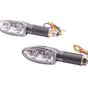 Set semnalizari moto MRT-046, LED 12 SMD-Diode, E-mark, culoare negru alb, MMX – ofertă, preț și specificații