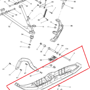 Ski negru Ski Doo