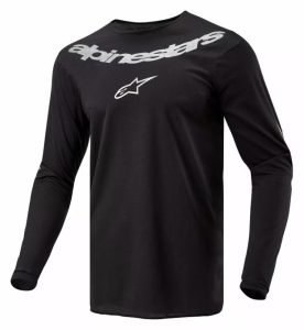 Tricou atv cross Alpinestars Fluid, culoare negru alb, marime 3XL, Alpinestars