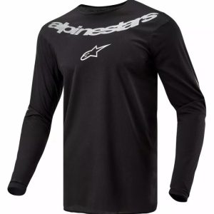 Tricou atv cross Alpinestars Fluid, culoare negru alb, marime 3XL, Alpinestars – ofertă, preț și specificații