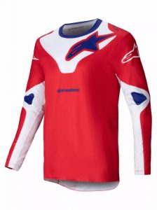 Tricou atv cross Alpinestars Racer Veil, culoare rosu alb, marime L, Alpinestars